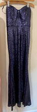Load image into Gallery viewer, MYER300-C Size Small Navy Blue Sequin Dress
