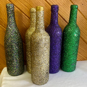 CHAR100-L Glitter Wine Bottles