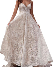 Load image into Gallery viewer, ELLA100-BG Ivory Lace Gown. Size 4/6
