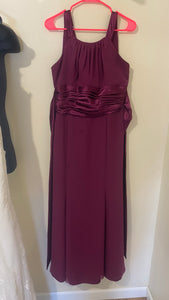 KIST100-B Sangria Long Gown. Size 12