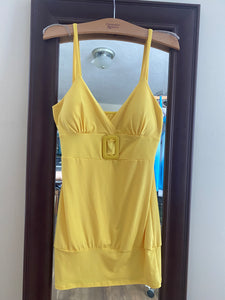 NIEV100-P Yellow Sun Dress. S/M