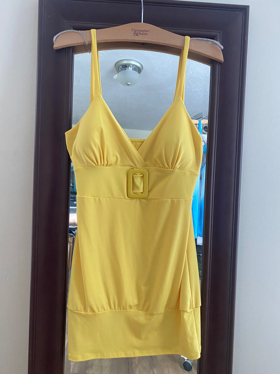 NIEV100-P Yellow Sun Dress. S/M