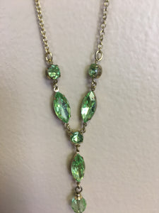 MERC100-R  Green Necklace