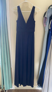 RUDO100-H Long, Navy Gown. Size 2