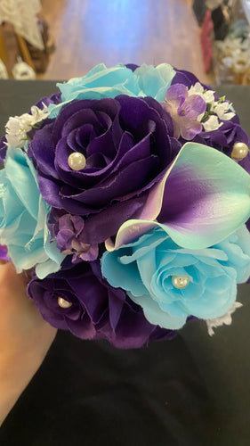 PASS100-C Purple & Light Blue Bouquet