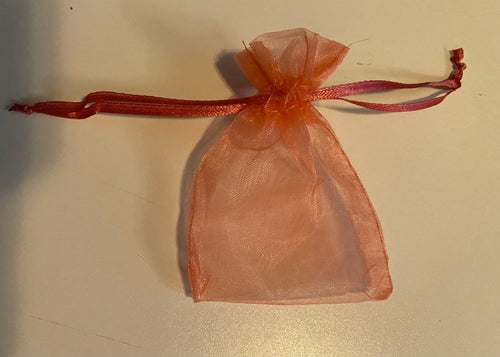 GREE100-W Coral Organza Bags