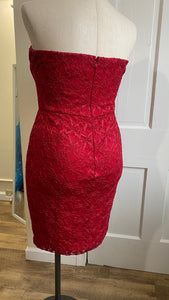 WACH100-H  Red Sparkle Dress, Size 13