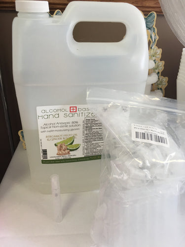 WALT100-AC  Set of 75 Spritzer VialsPlus Half Gallon Hand Sanitizer