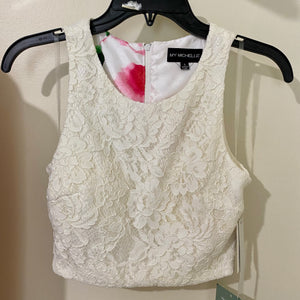 MYER300-E 2 Piece White Dress, Size 3/5