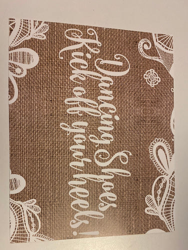 RAKE100-J “Dancing Shoes..” Paper Sign