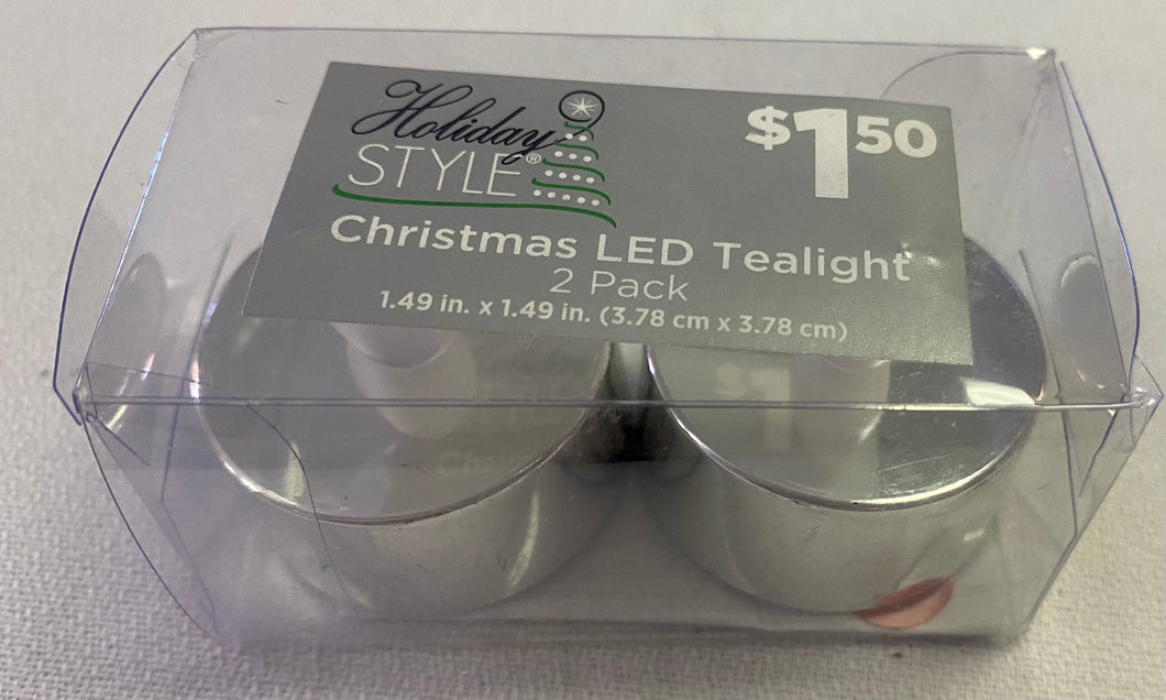 SMIT200-B Silver LED Tealights