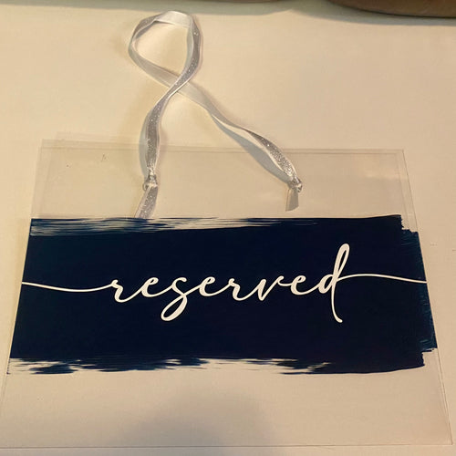 BAUM100-P Hanging reserved Sign