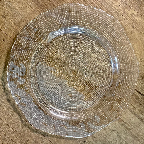 LYNC200-CJ 12.5” Glass Iridescent Plate
