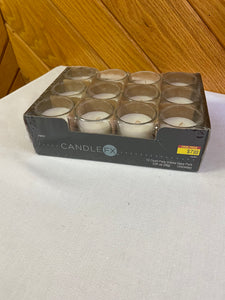 SELL100-W Votive Holders + Candles