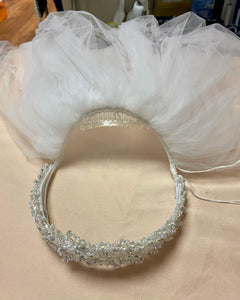 GJUR100-B 2-Tier Tiara Veil