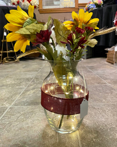 SMEG100-BP Sunflower Vases, Set of 4