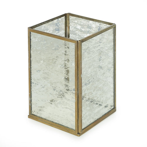 BROW400-R Mercury Glass Square Vase