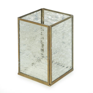 BROW400-R Mercury Glass Square Vase