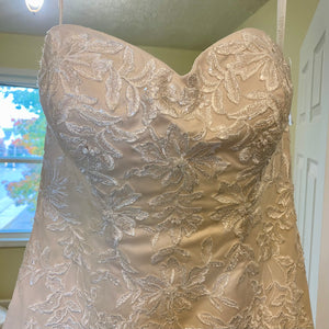 HAME100-A NWT Strapless Ivory/Champagne Size 10