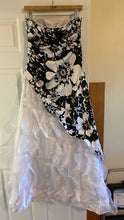 Load image into Gallery viewer, SHAR200-Y Black White Ball Gown. Size 11/12