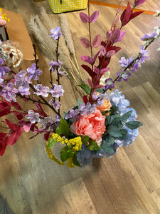OWEN100-A Galvanized Floral Arrangement