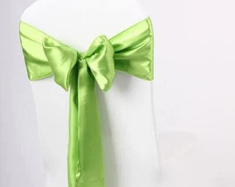 STIG100-G Apple Green Chair Bow