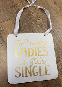 GREE100-AA Ring Bearer Sign