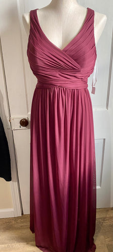 SPIK100-B Burgundy Gown. Size 8