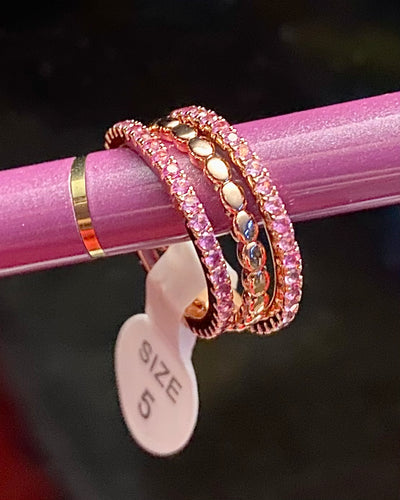 ELLA100-AH Size 5 Ring, Triple Band