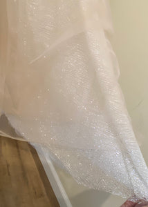 GIRO100-A Iridescent Blush Bridal Gown. Size “Custom 12”