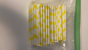 HOOD100-AN Short Yellow Straws