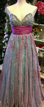 Load image into Gallery viewer, THRO100-A  Jovani Blue and Pink Strapless Gown, Size 6