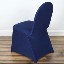 Load image into Gallery viewer, FRON100-E  Navy Spandex Chair Covers