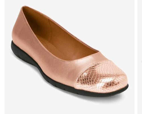 HOOD100-AC Rose Gold Flats. Size 9W
