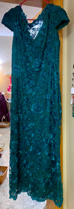 FRON200-A Green Mother’s Gown. Size 12