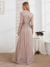 Load image into Gallery viewer, ELLA100-P Dusty Pink Sequin Gown. Size 8/10