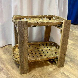 SNYD100-AE Wood & Basket Dessert Display