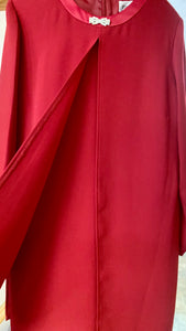 HOOD100-BB Red Long Sleeve Gown. Size 12