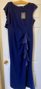 K&K-K Long Navy Gown NWT. Size XL