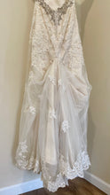 Load image into Gallery viewer, SMIT800-B Ivory Cap Sleeve Beaded Gown. Size 8