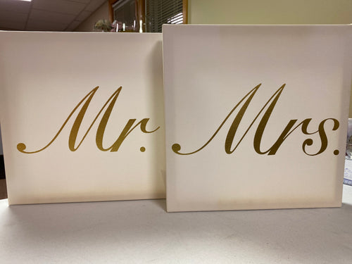 STOH100-D Mr. Mrs. Canvas 12x12”